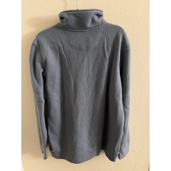 Croft & Barrow Men's L Blue 1/4 Zip Pullover Easy Care Sueded Fleece Size L NWT - Picture 2 of 12